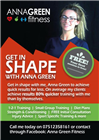 A5 Flyer for Anna Green Fitness